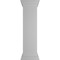 Ekena Millwork 12"W x 48"H Plain Newel Post, Peaked Capital & Base Trim (Installation kit included) NWL12X48PLP0B0 - alternate 6